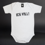 Babygrow short-sleeved ”Ich will”